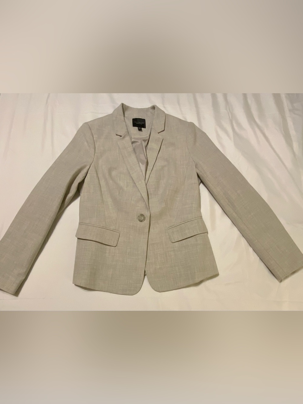 The Limited Collection Beige Blazer Jacket Petite Size 4 Single Button